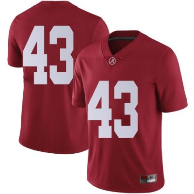 Men's Alabama Crimson Tide #43 A.J. Gates Crimson Game NCAA College Football Jersey 2403QTXG0